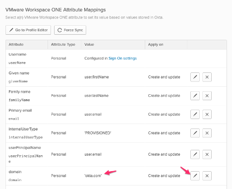 Configure Workspace ONE Access for the Okta SCIM Integration