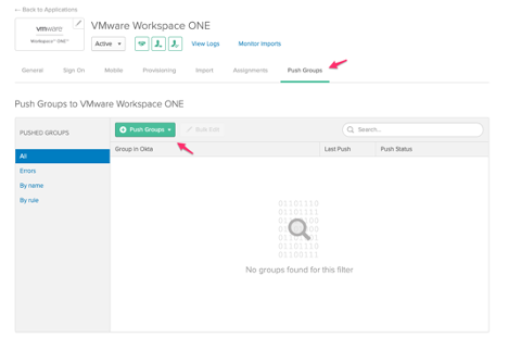 Configure Workspace ONE Access for the Okta SCIM Integration